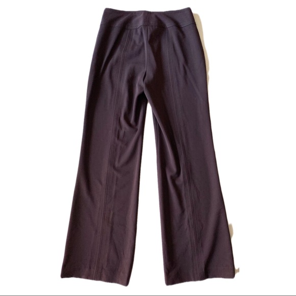 TAÏGA Brown High-rise bootcut Plain-front Trousers size 8 - Picture 3 of 10